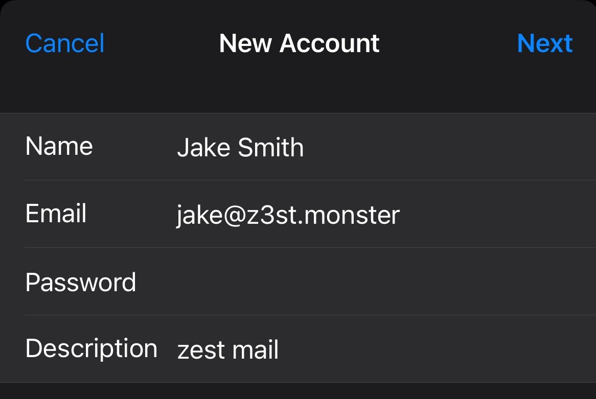 Account details